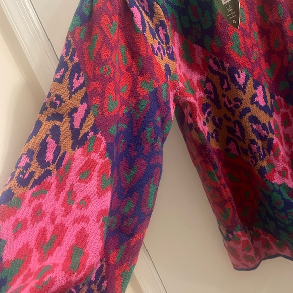 Mixed Leopard Pop Sweater Dress - Picture 7 of 11